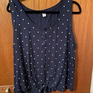 Old Navy Tie Front Tank - XL
